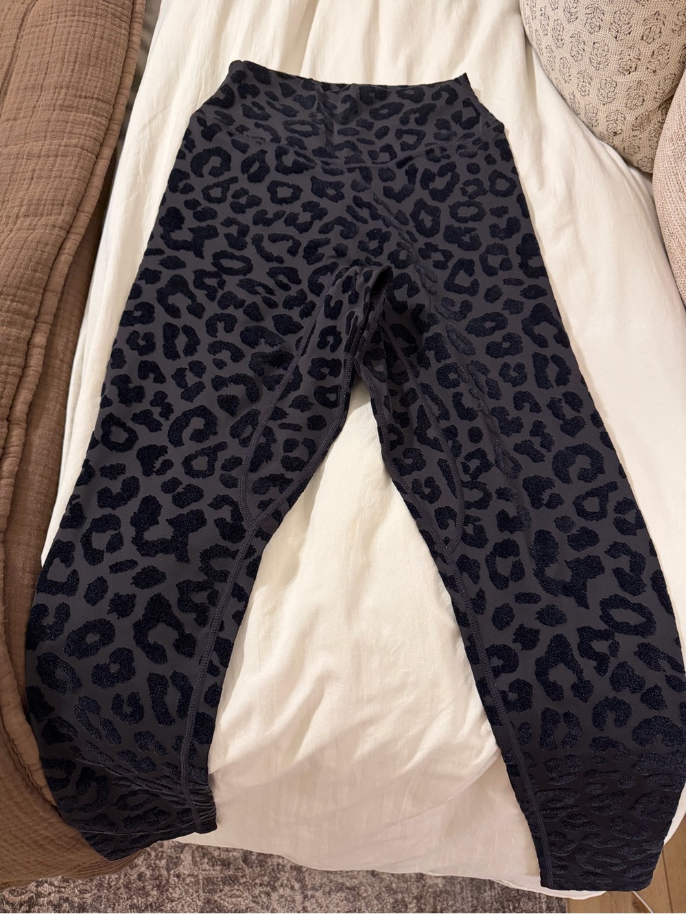 Balance Athletica Black Textured Animal Print Leggings